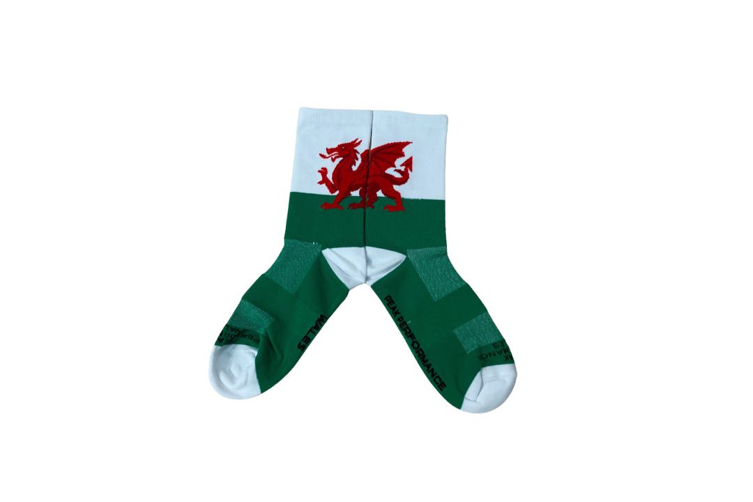 Peak Performance Wales Dragon Socks