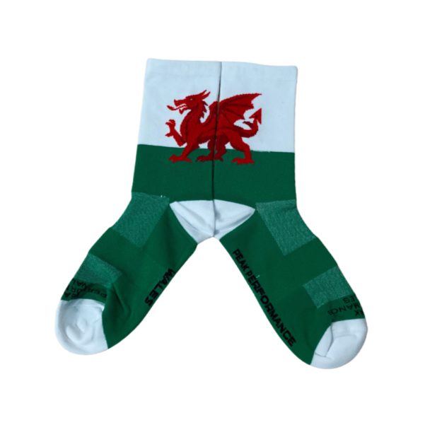 Peak Performance Wales Dragon Socks