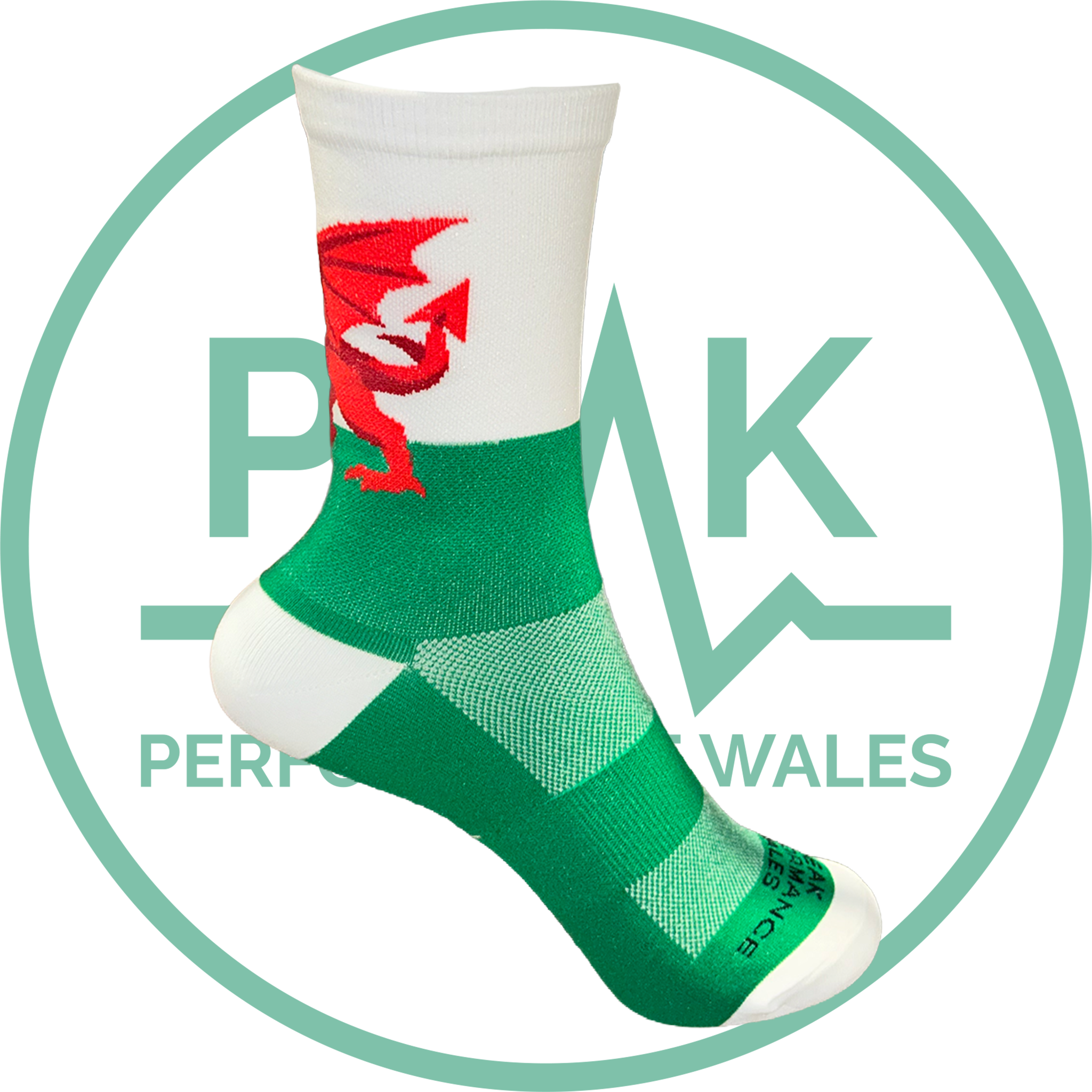 Peak Performance Wales Dragon Socks
