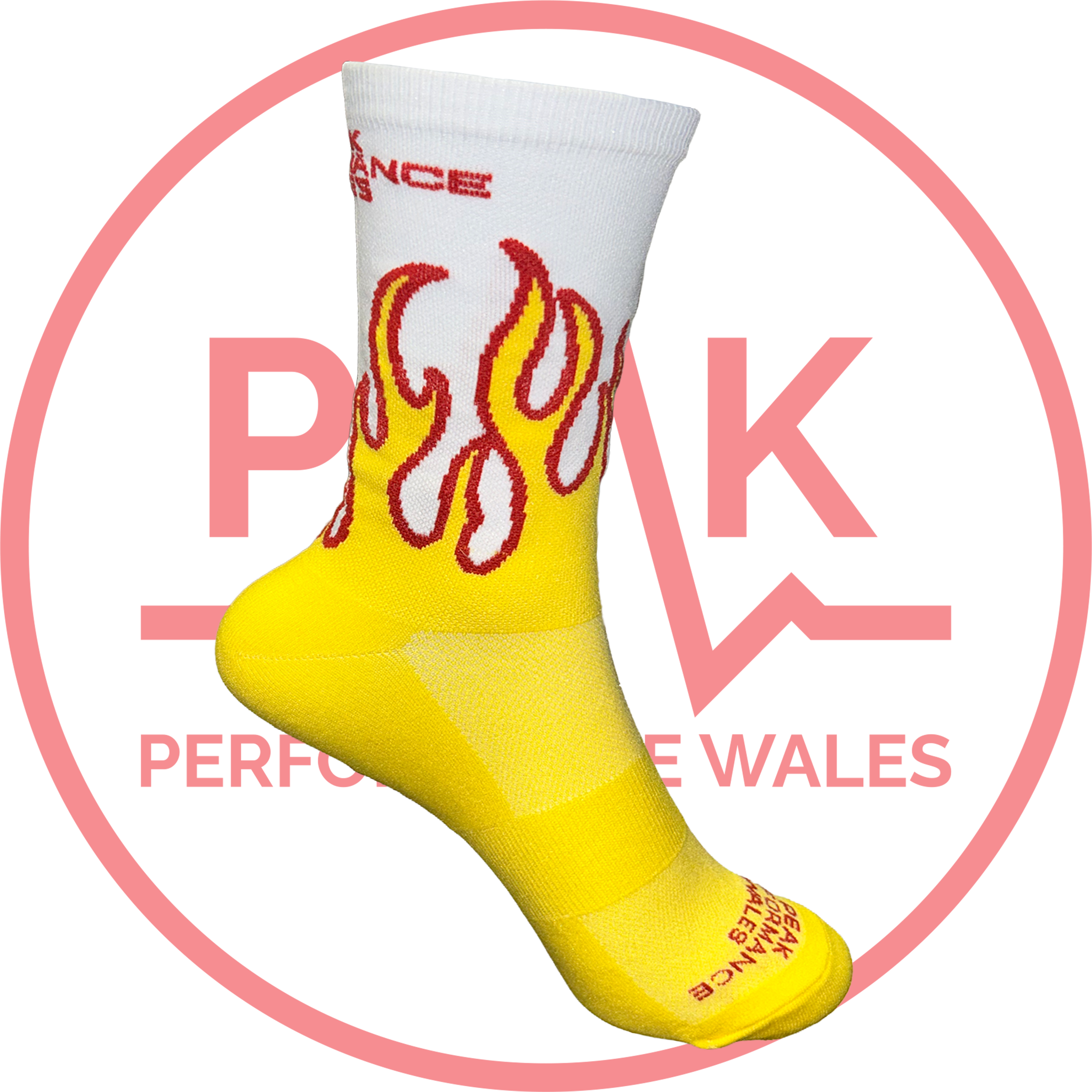 Peak Performance Wales Flame Socks